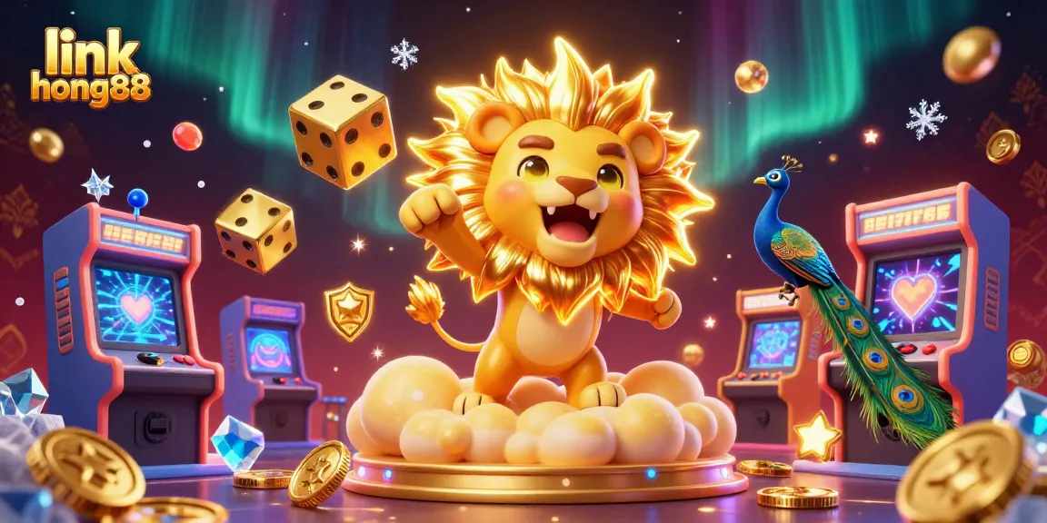 Join the excitement of gambling at link hong88 with this vibrant casino-themed illustration showcasing action!