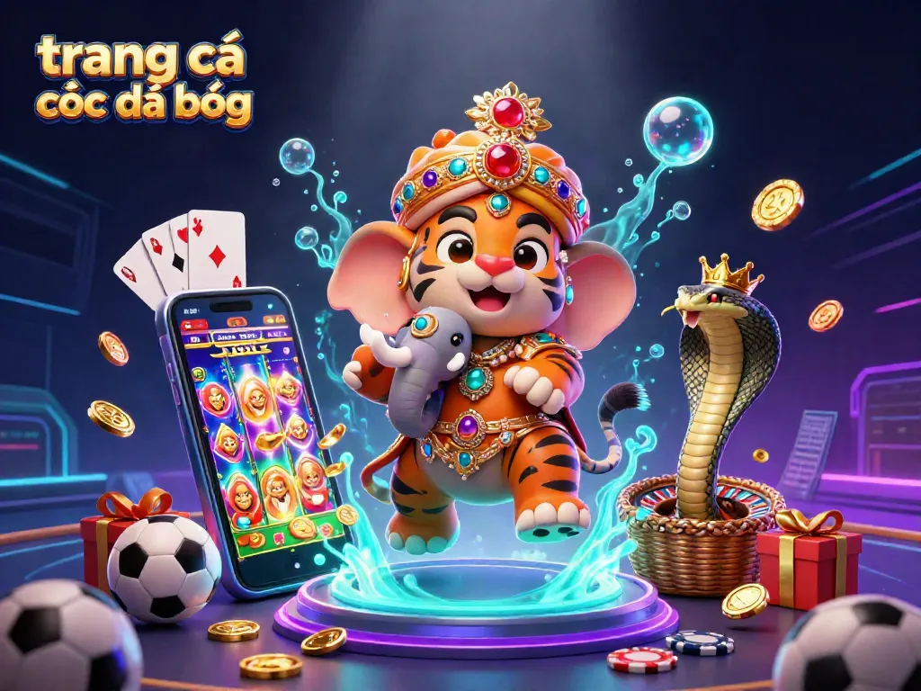 Trang cá cược đá bóng thể hiện hình ảnh sôi động với các nhân vật và yếu tố trò chơi thú vị.
