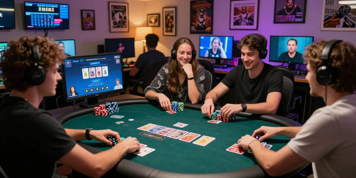 Players enjoying Daftar Nagapoker at a lively online poker gaming session.