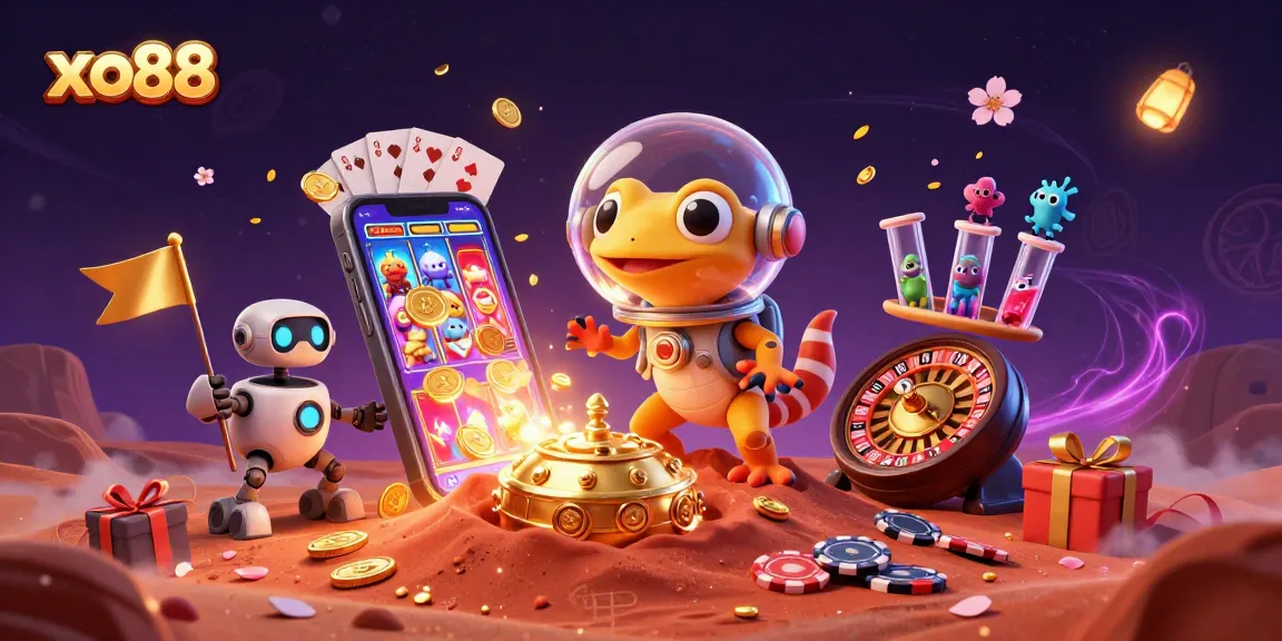 Experience thrilling adventures at xo88's vibrant, dynamic casino with alien characters