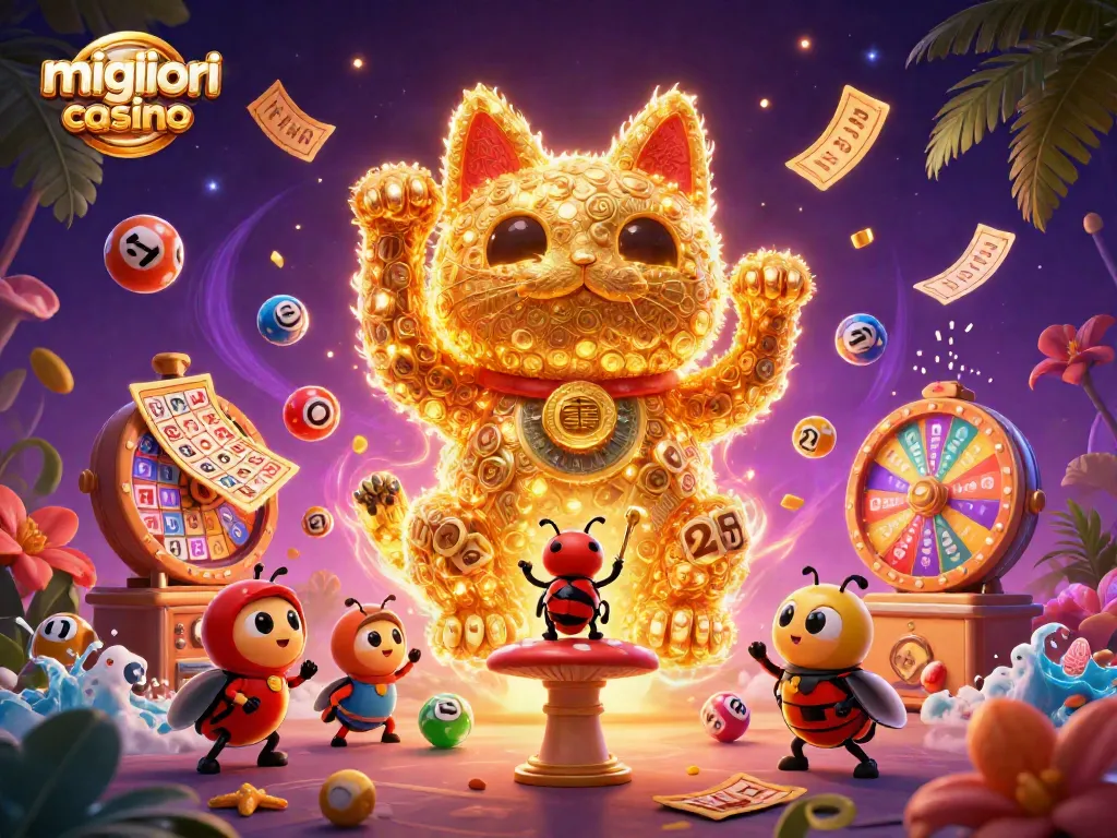 I migliori casino online offrono un'esperienza di gioco coinvolgente con l'iconico gatto fortunato e simboli casinò vibranti.