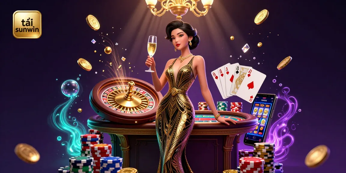 Play exciting games and tải sunwin to join the ultimate online casino experience with golden coins and celebratory atmosphere.