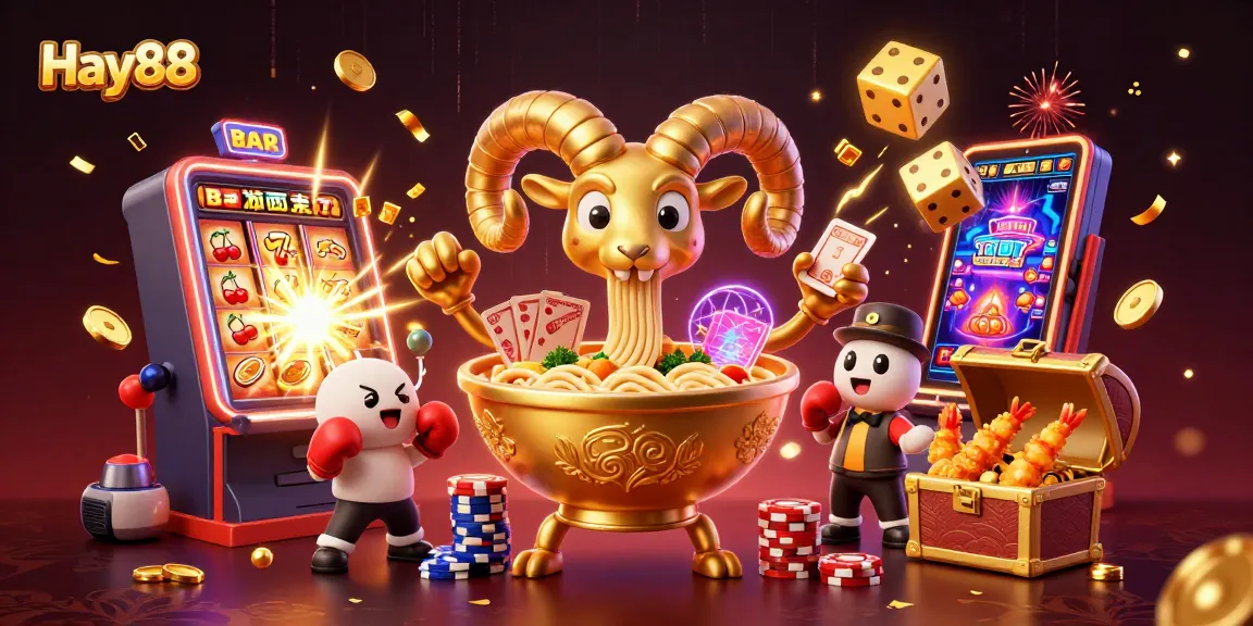 Experience thrilling gameplay at Hay88 with vibrant characters and exciting casino elements!