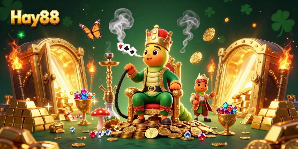 Experience the excitement at Hay88 with a vibrant illustration of a unique casino scene.