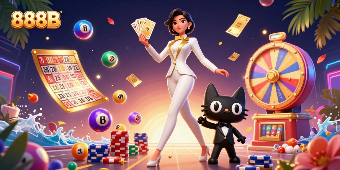 Enhance your winning experience with 888B's vibrant lottery and gaming scene.