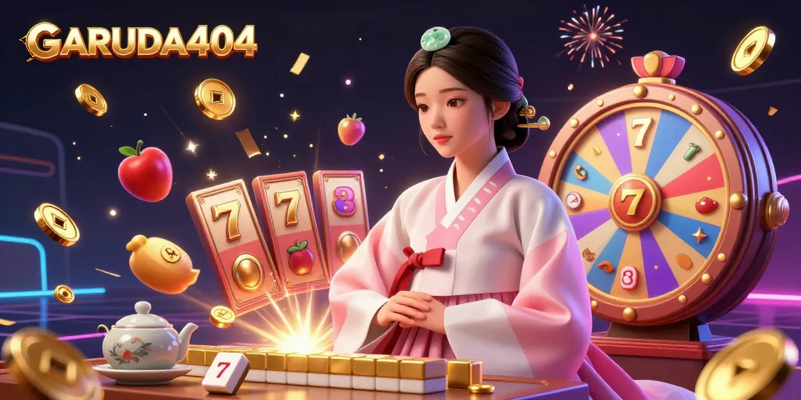 Experience the fast-paced action of GARUDA404 with vibrant slot reels and winning symbols in a captivating scene.
