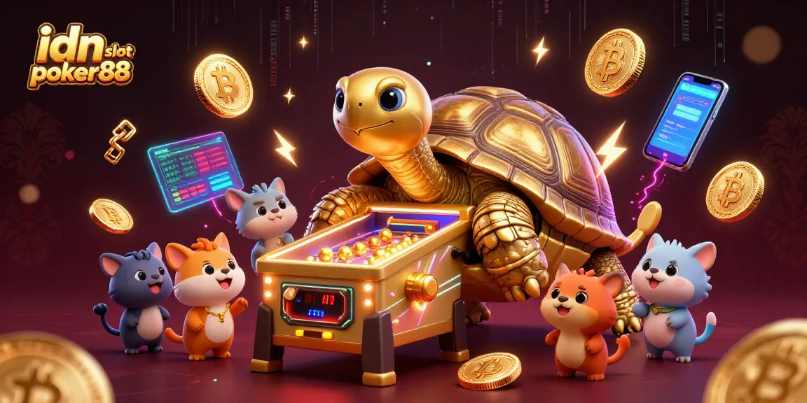 Join the fun at idn slot poker88 with a grand cartoon tortoise pinball and exciting games!