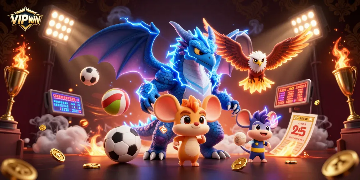 Engage with VIPWIN through thrilling sports betting action amidst dynamic characters and stunning visuals.