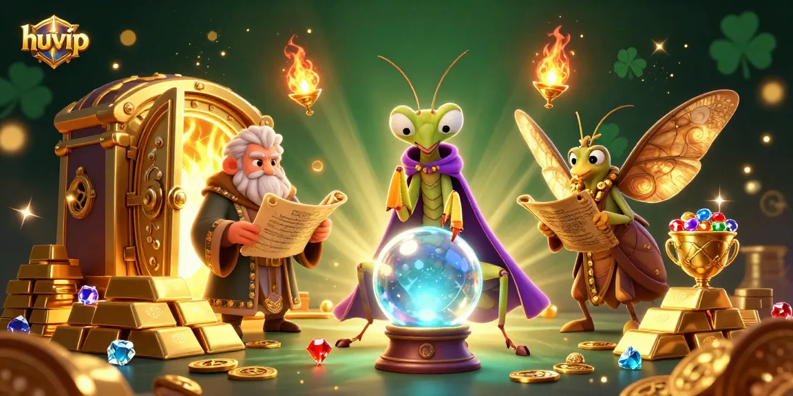 Experience thrilling moments at huvip, surrounded by enchanting fortune tellers and treasures in a magical casino.