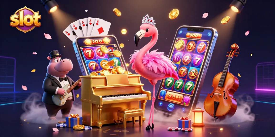 Experience exciting slot gameplay with vibrant casino characters and dynamic game elements.
