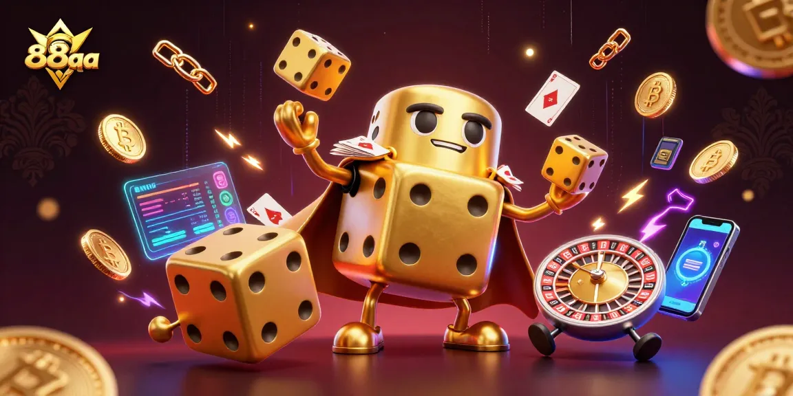 Experience thrilling gaming adventures with 88aa's vibrant casino scene featuring dynamic characters.