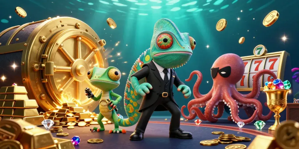 Pohon4d's exciting games are showcased with vibrant characters and rich treasure elements.